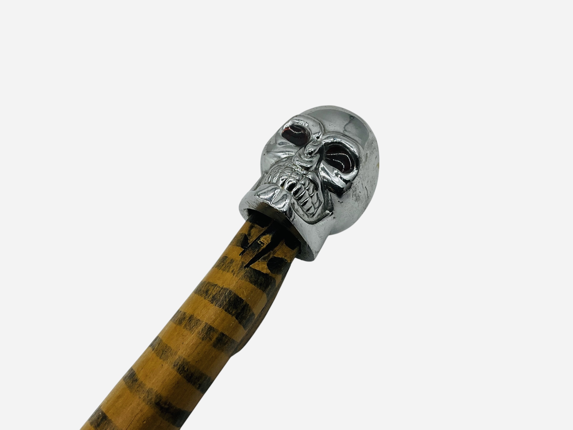 Handmade Skelton Head Walking Stick