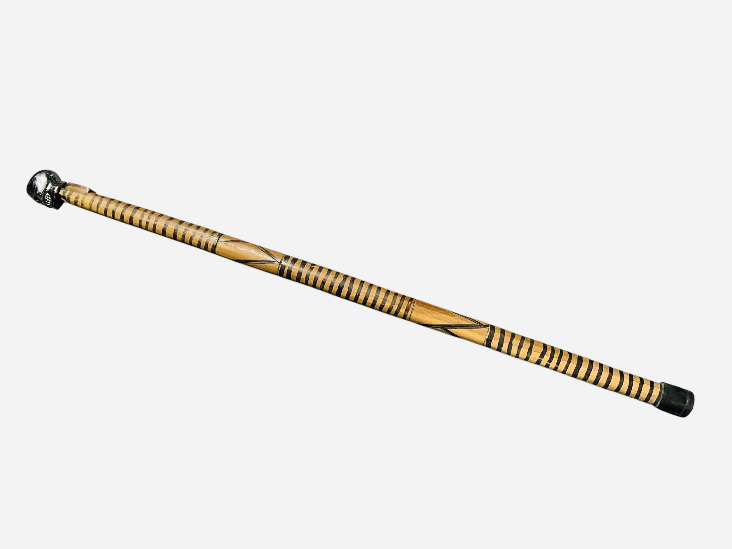 Handmade Skelton Head Walking Stick