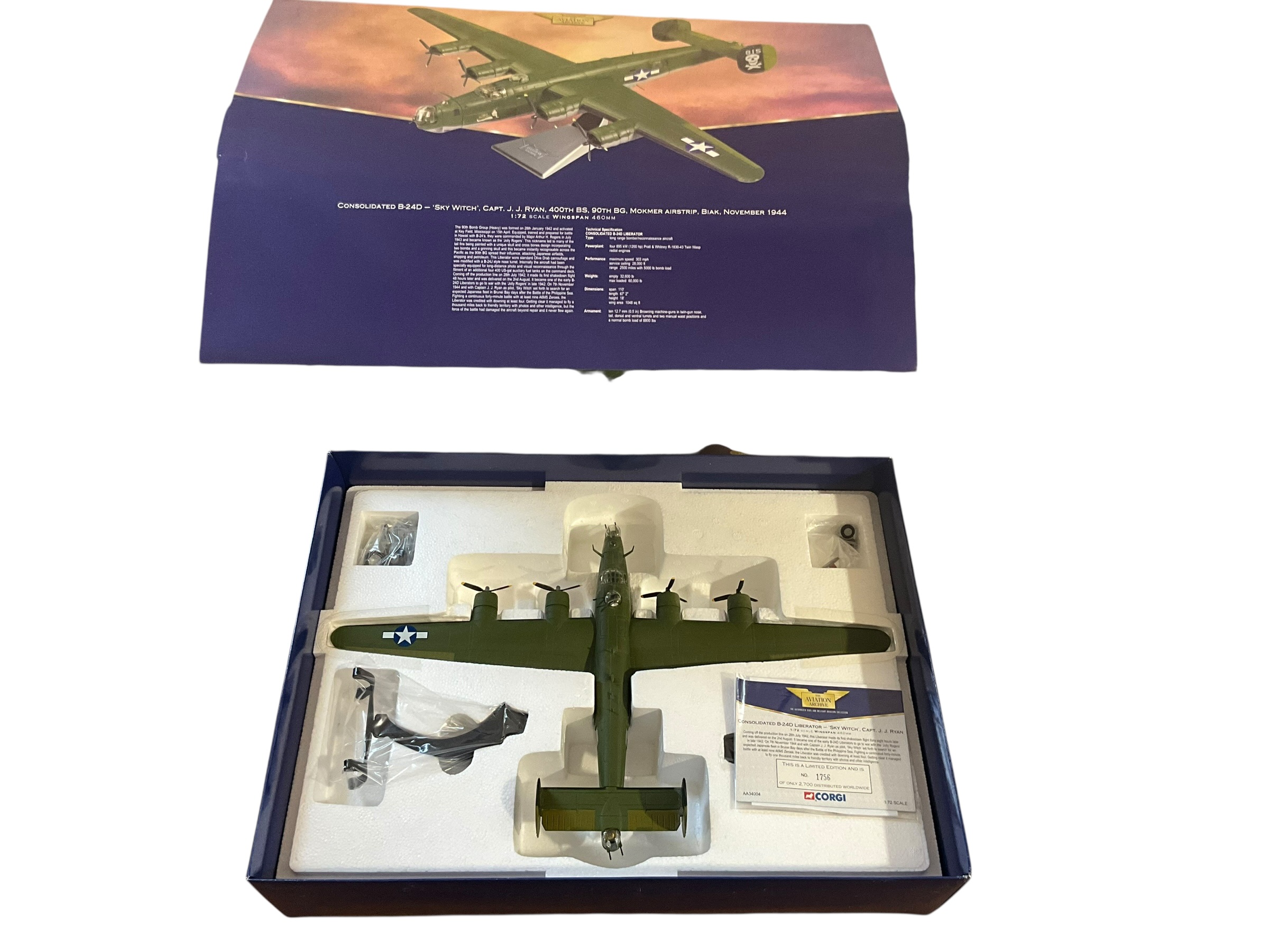 Corgi WW2 Die Cast Model B-24D Sky Witch