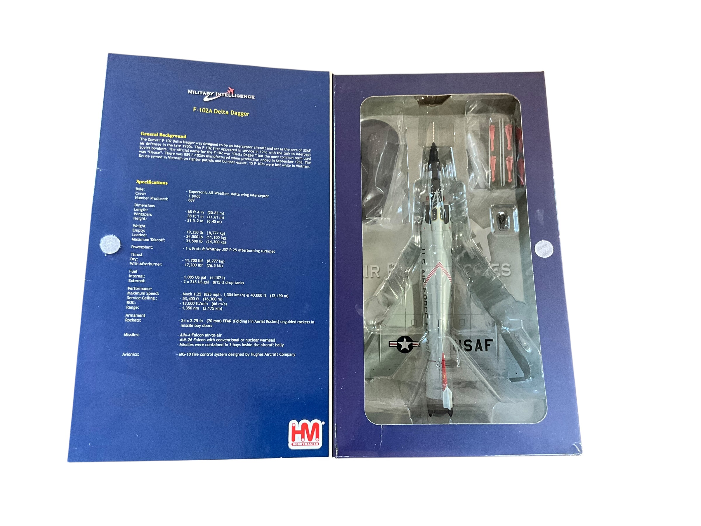 HobbyMaster Die Cast Model F-102A Delta Dagger