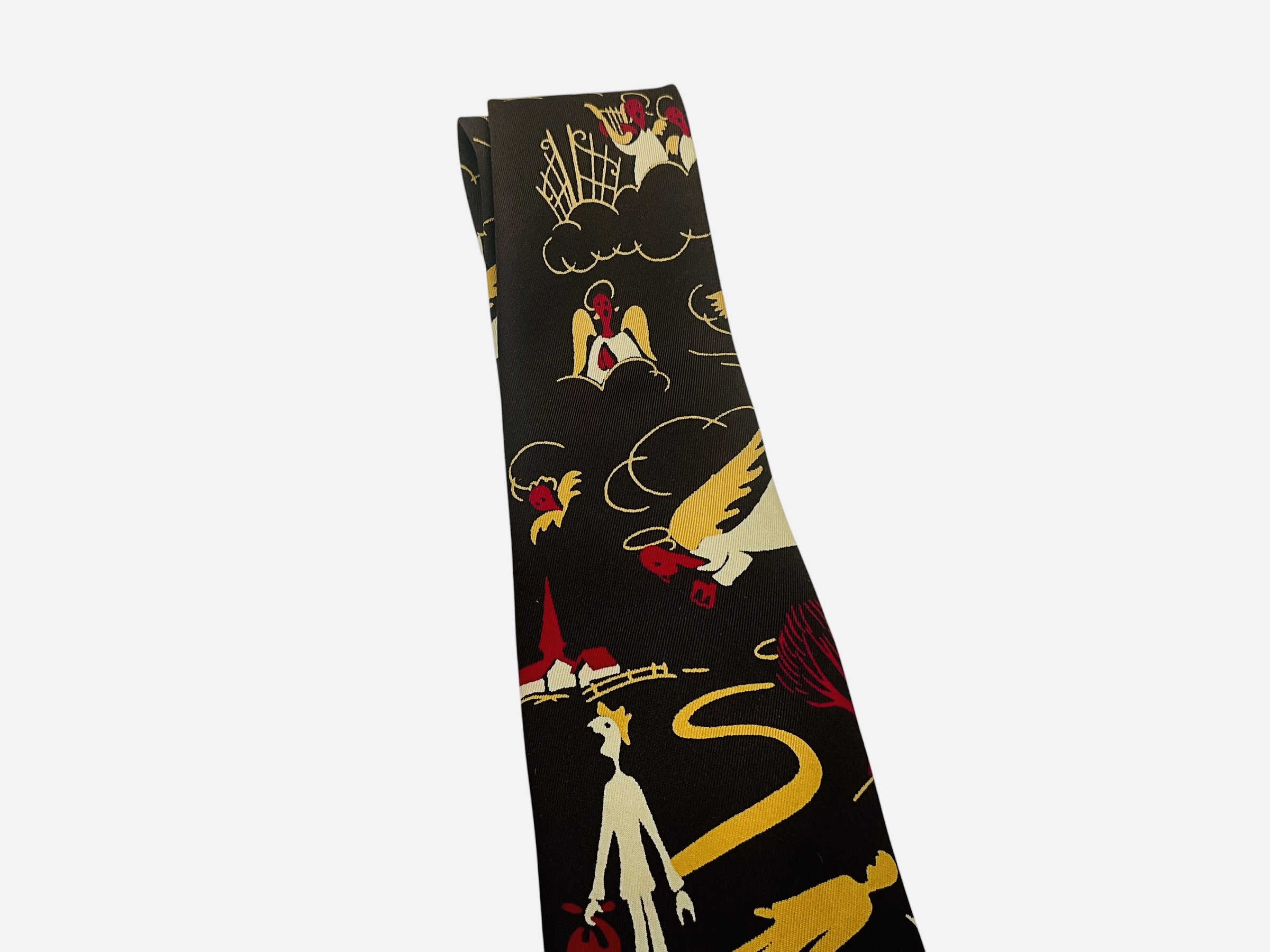 Vintage San Milo / John Jarrell Necktie Devil Angels Pitchfork
