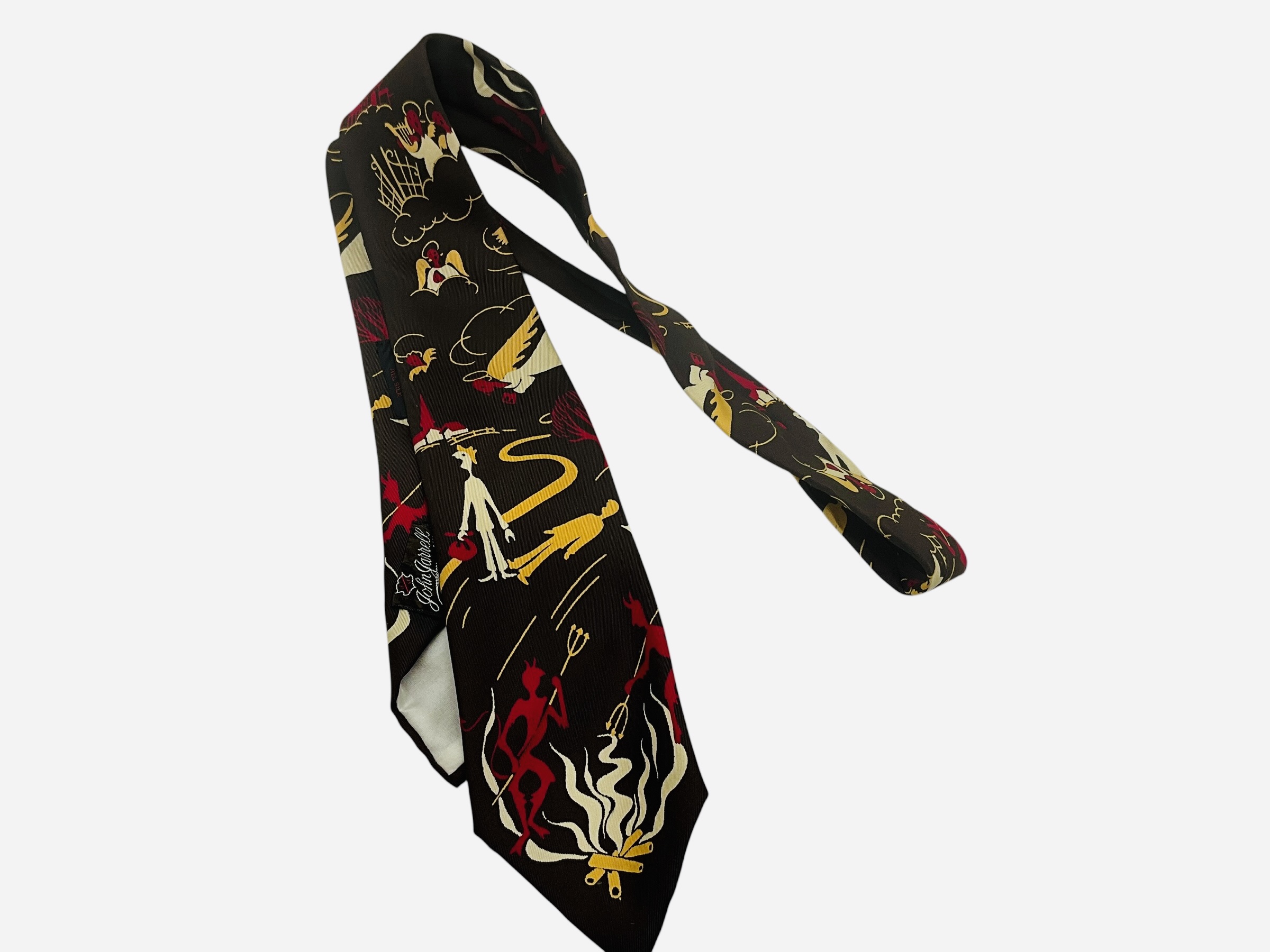 Vintage San Milo / John Jarrell Necktie Devil Angels Pitchfork