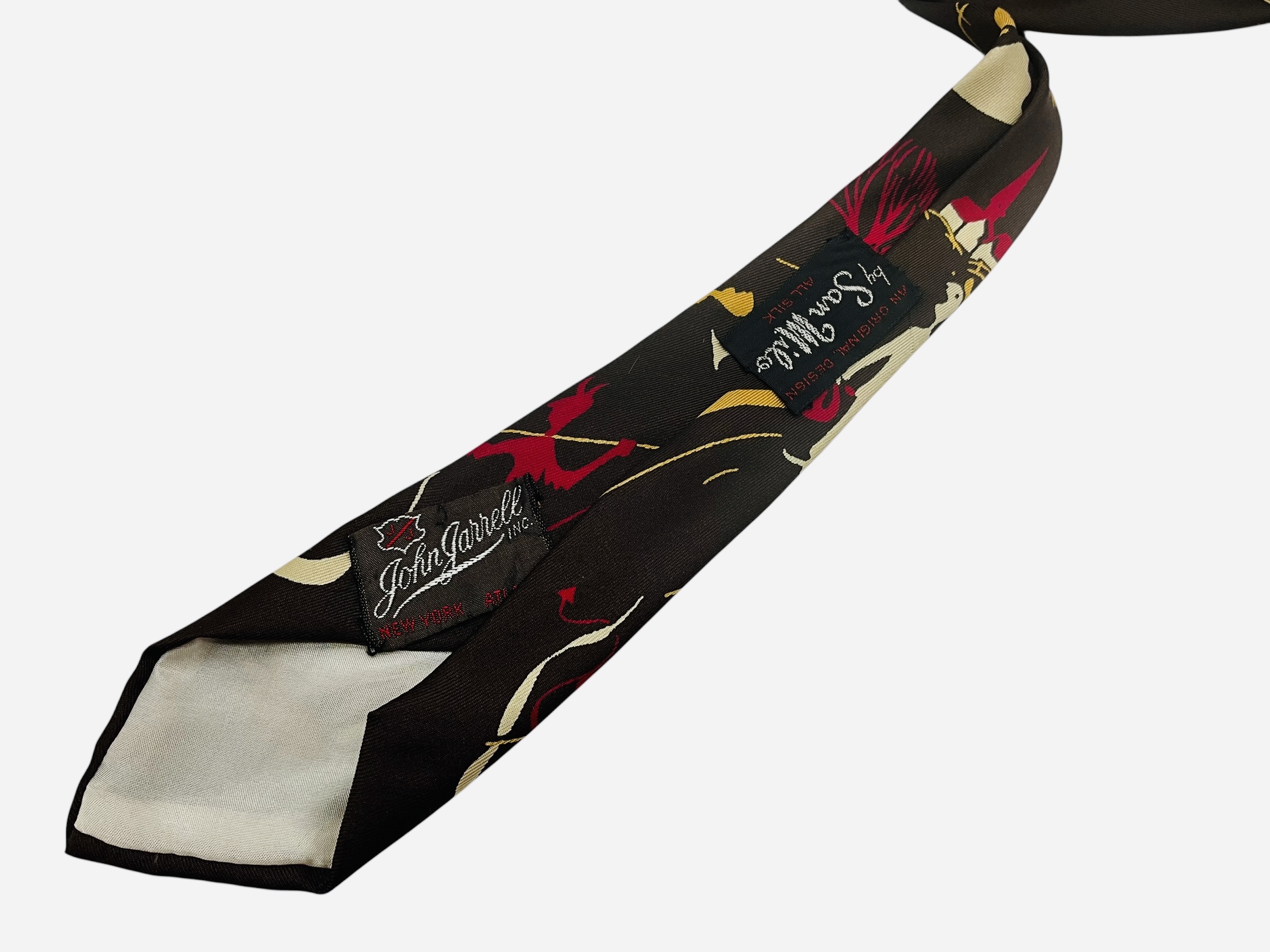 Vintage San Milo / John Jarrell Necktie Devil Angels Pitchfork