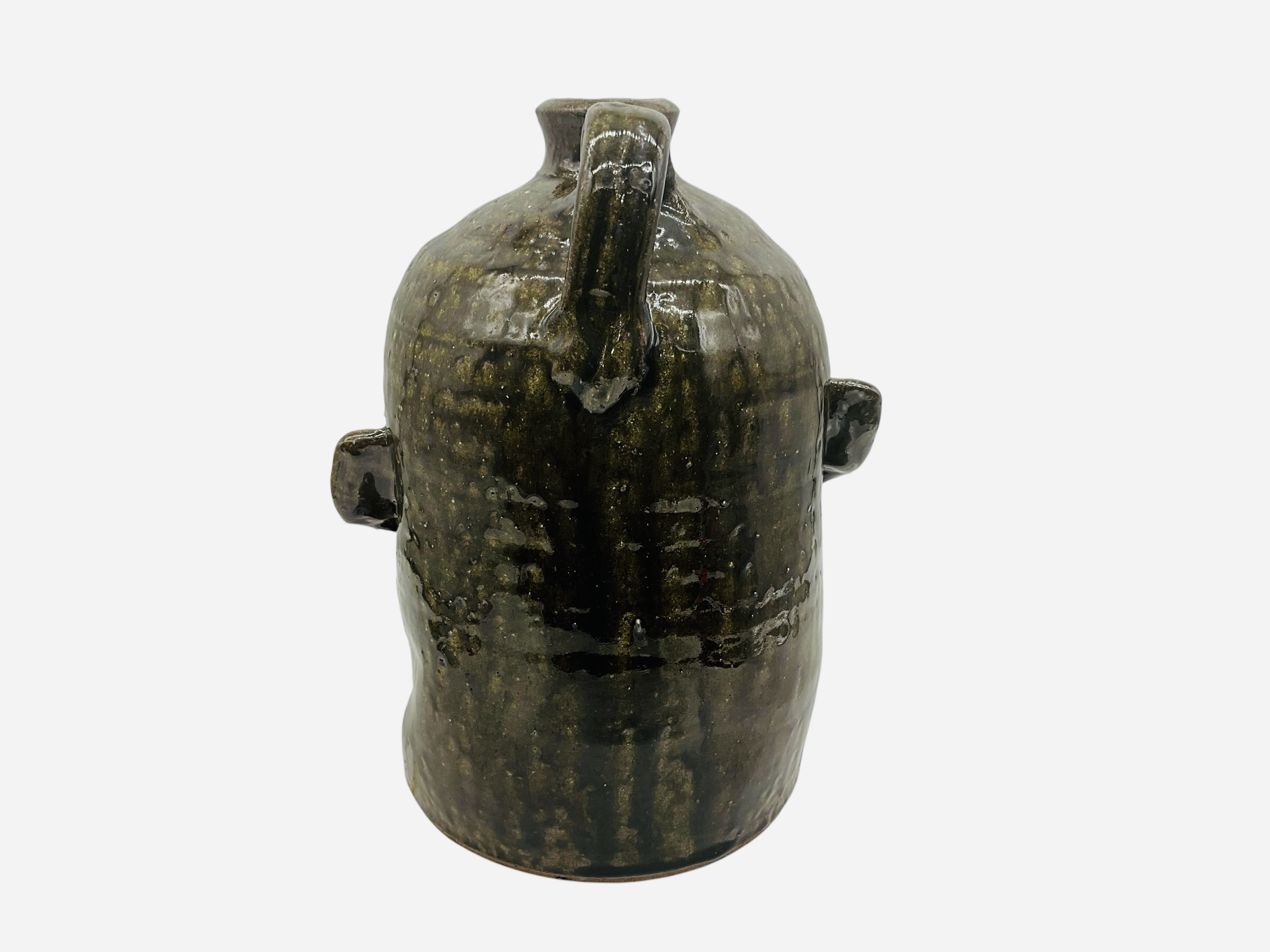 Large Shelby West One Eyed Face Jug