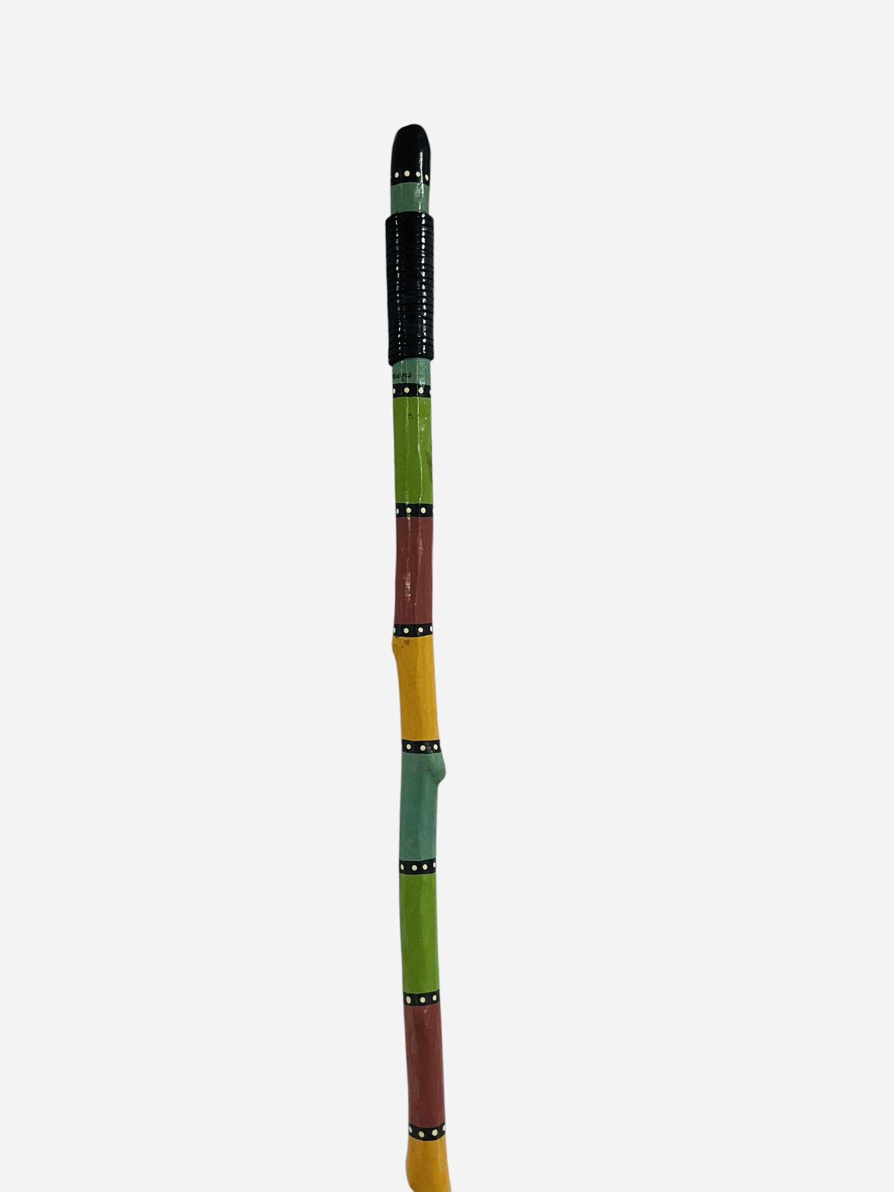 Hand Made Walking Stick / Carved Wood
