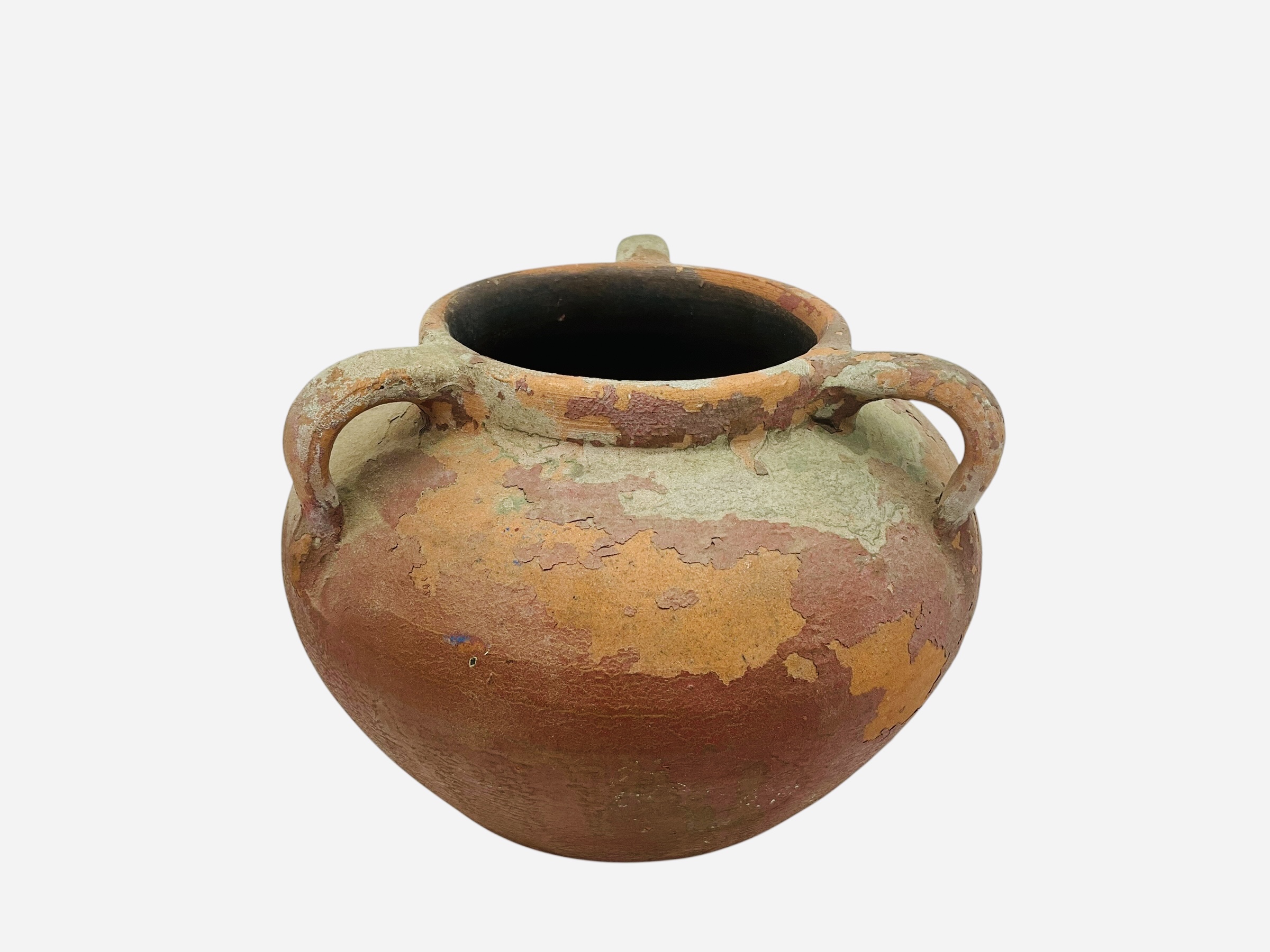 Vintage 3 Handled Terracotta Pot