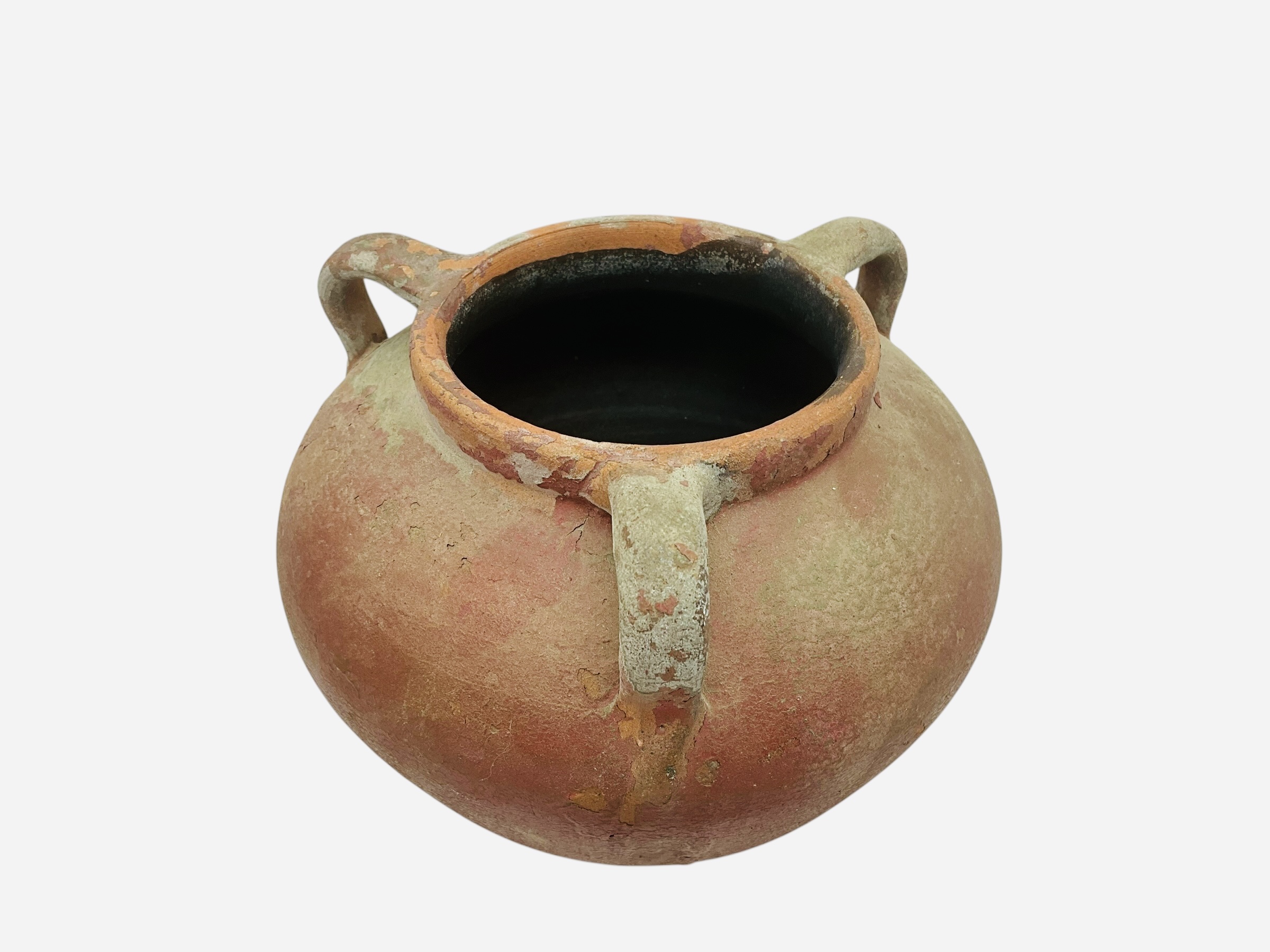 Vintage 3 Handled Terracotta Pot