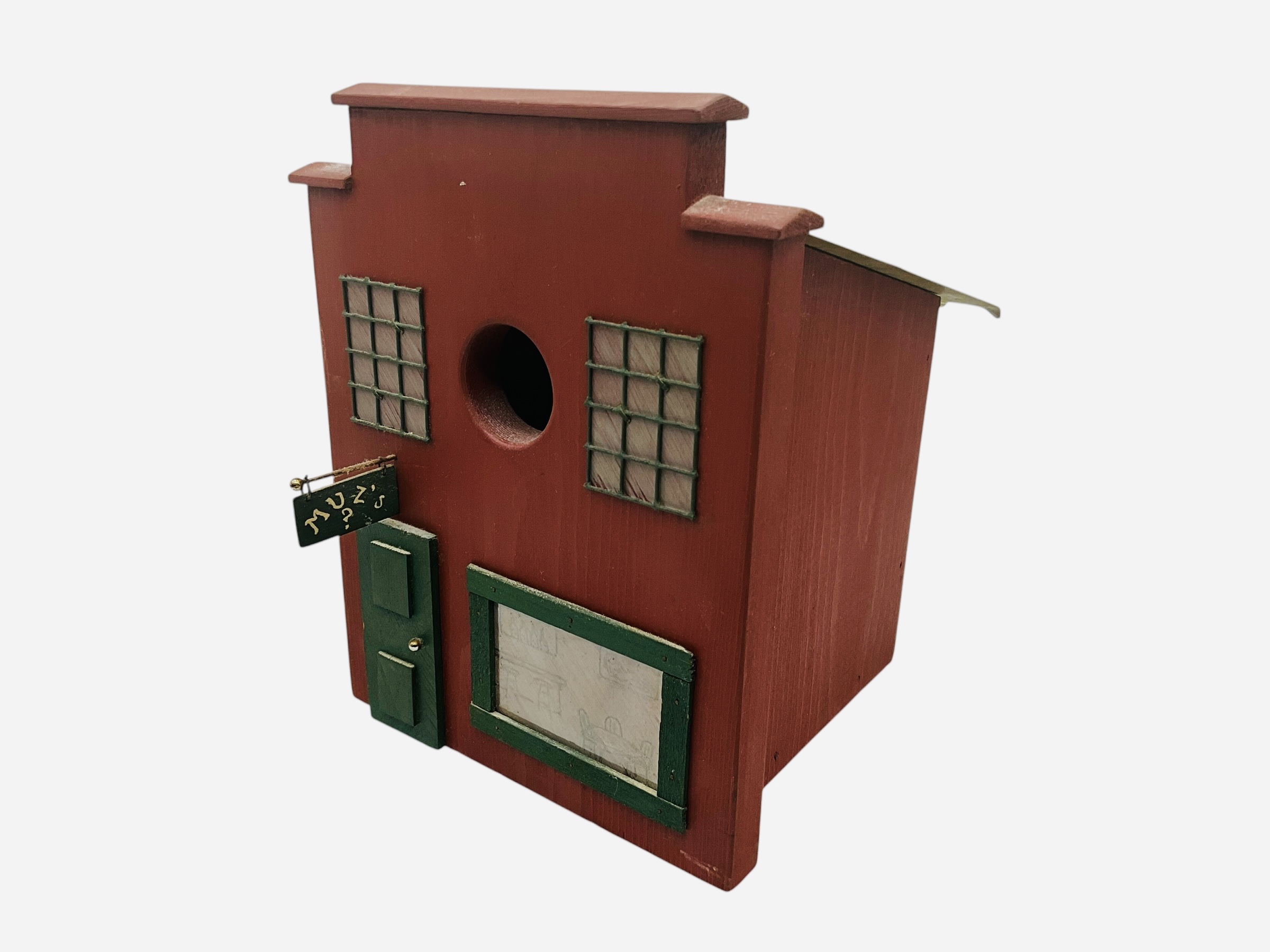 Artist Signed Folk Art Bird House