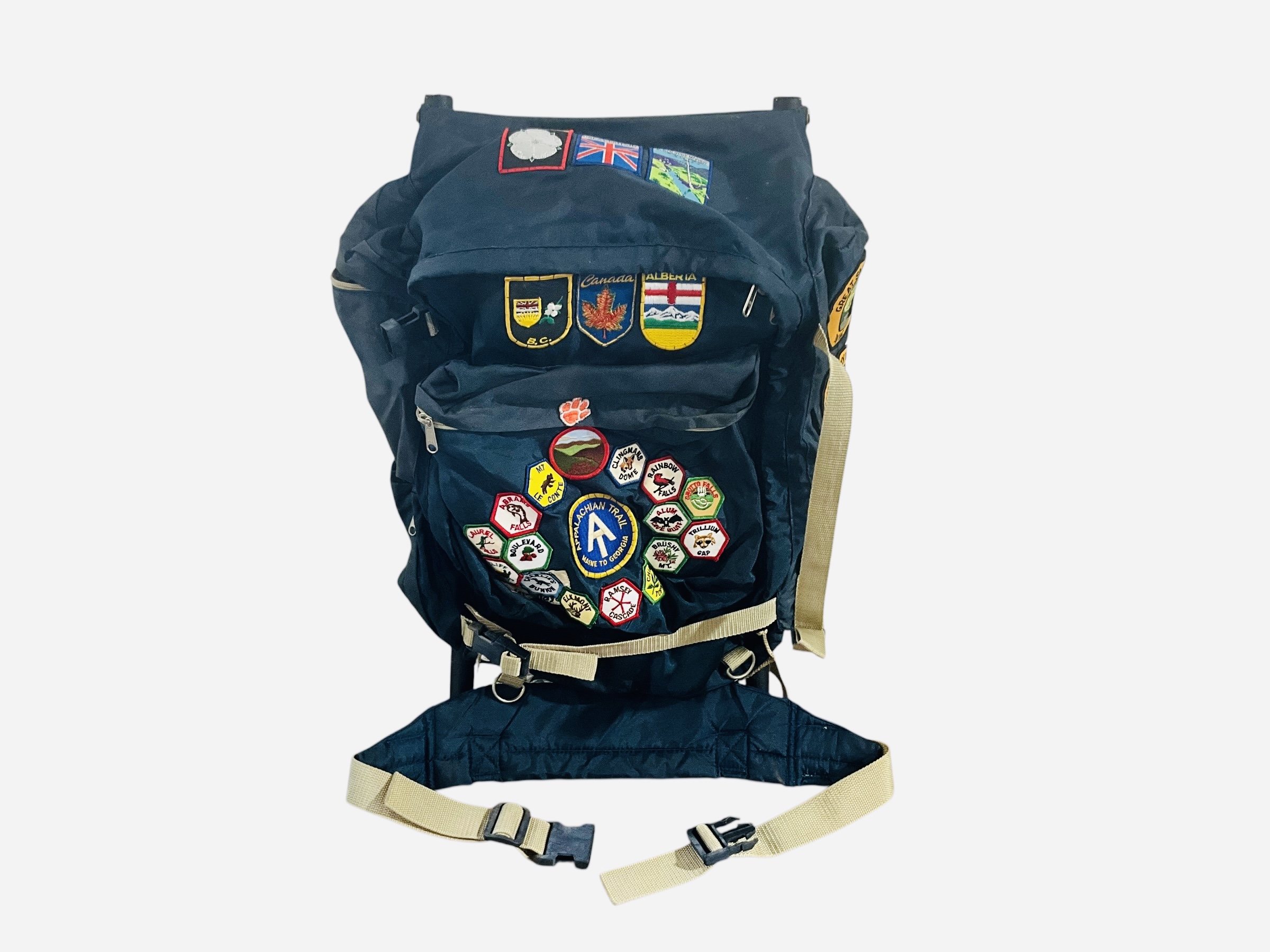 Vintage Himalayan Industries Backpack W/ Several Patches