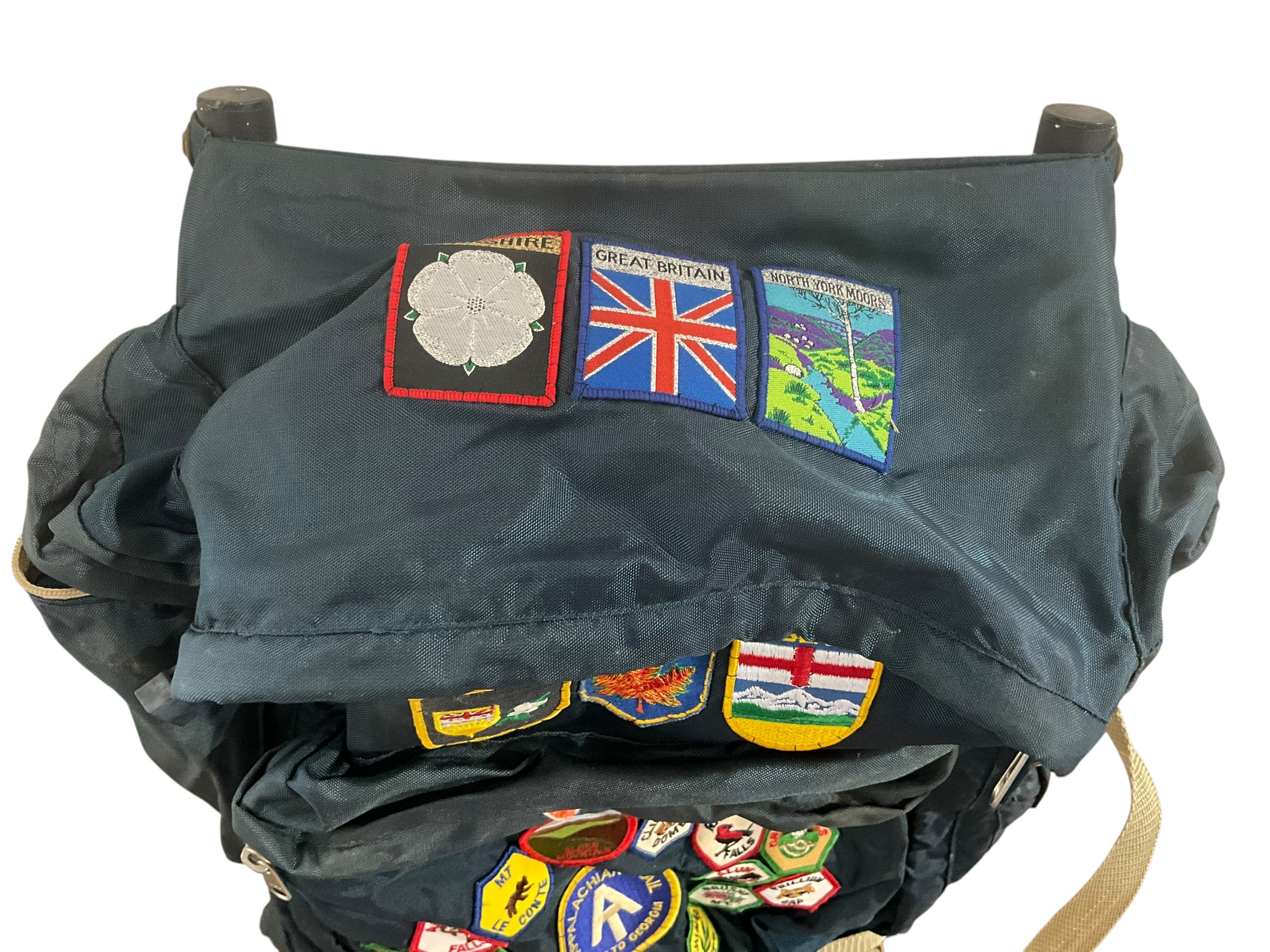 Vintage Himalayan Industries Backpack W/ Several Patches
