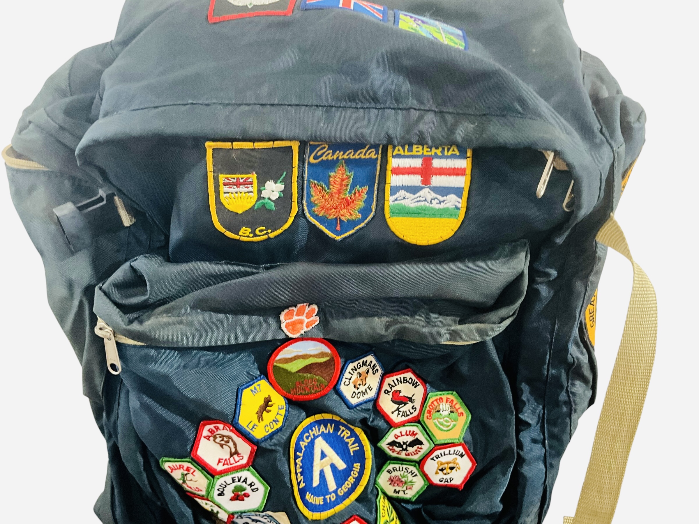 Vintage Himalayan Industries Backpack W/ Several Patches
