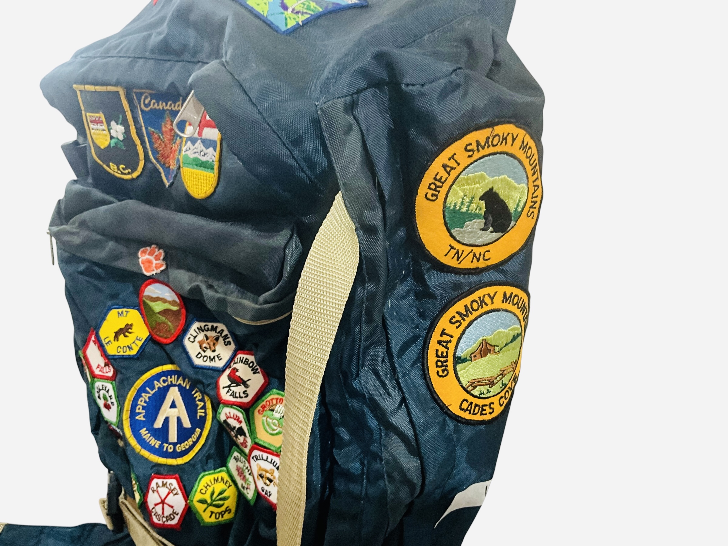 Vintage Himalayan Industries Backpack W/ Several Patches