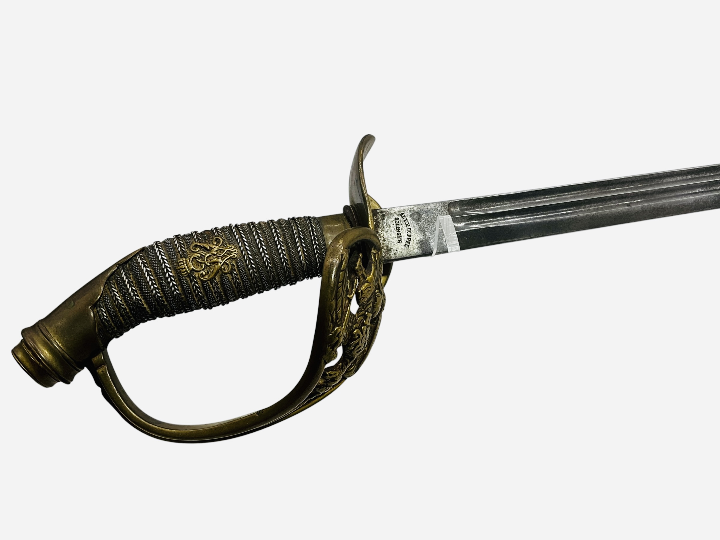 Alex Coppel Solingen Imperial German Crested Sword