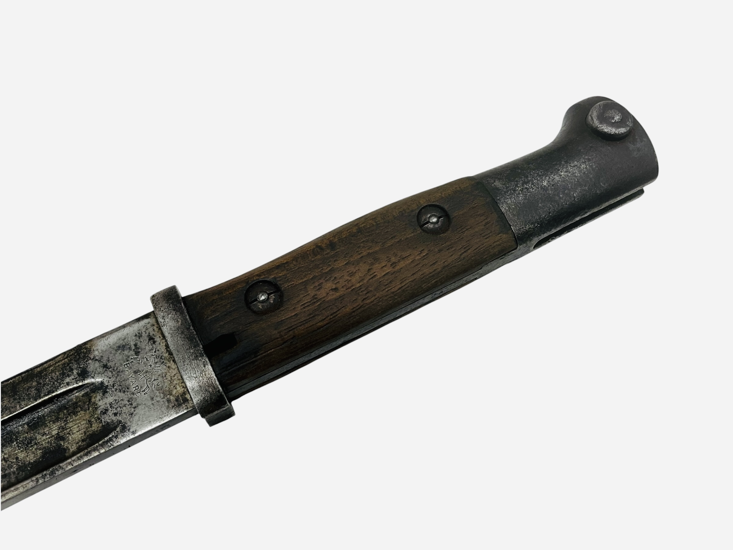 German BAYARD Wartime Bayonet With Metal Scabbard
