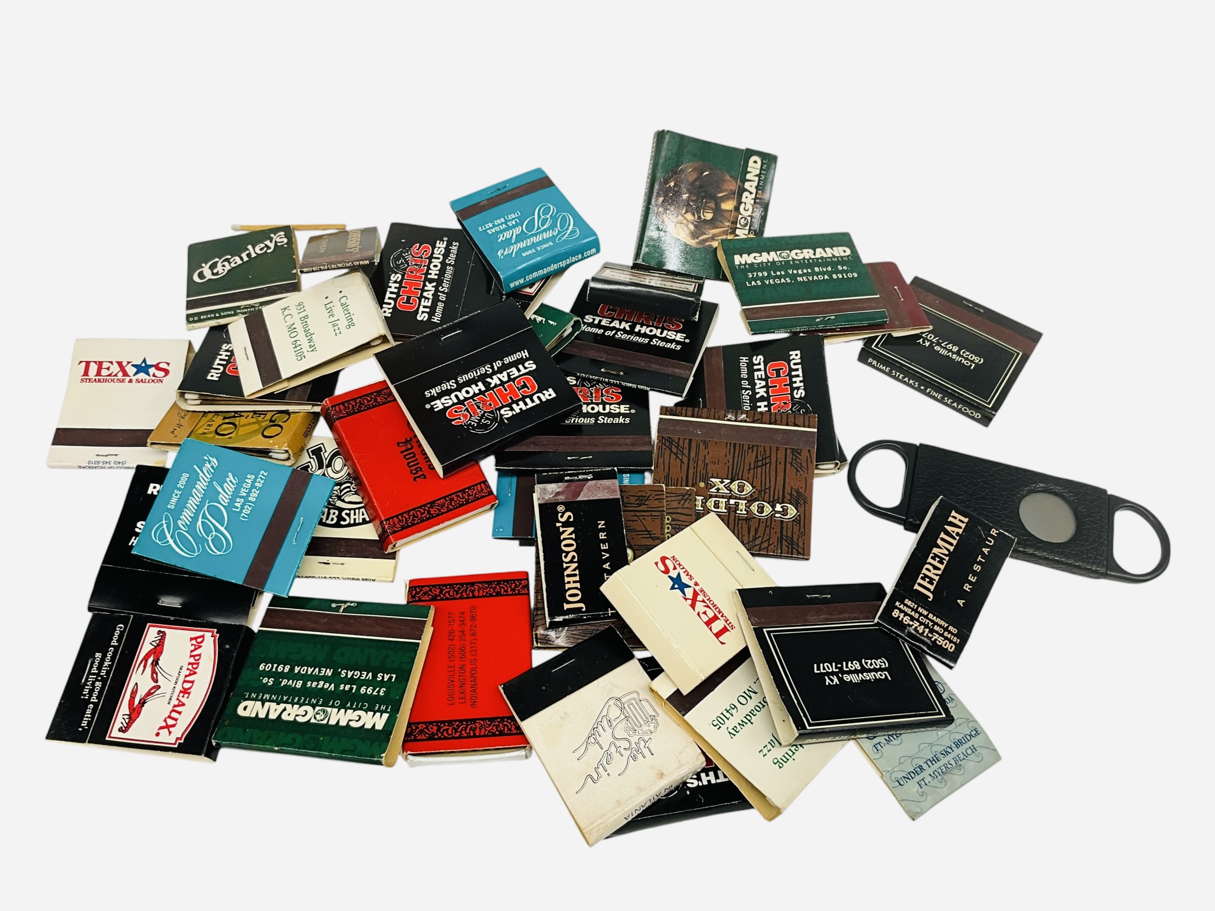 Match Books with Cigar Cutter