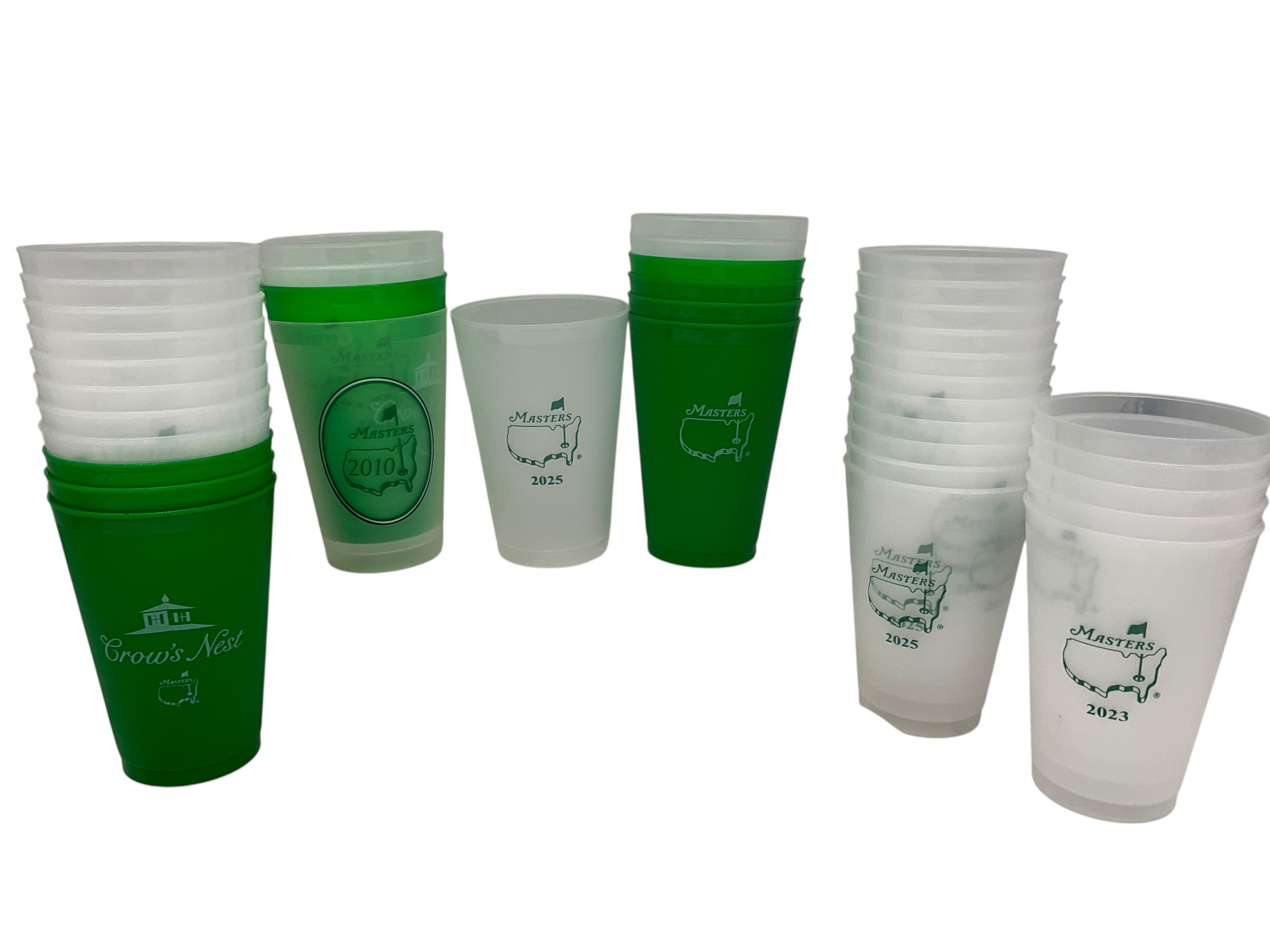 38 Masters Golf Tournament Plastic Cups