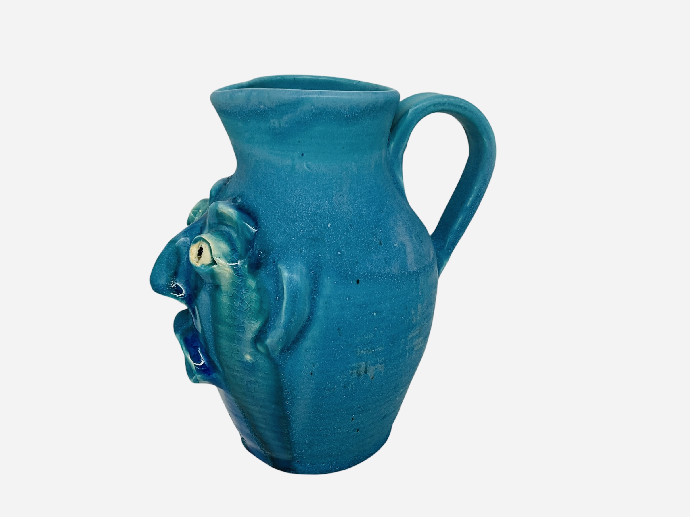 Randy Tobias Turquoise Face Pitcher