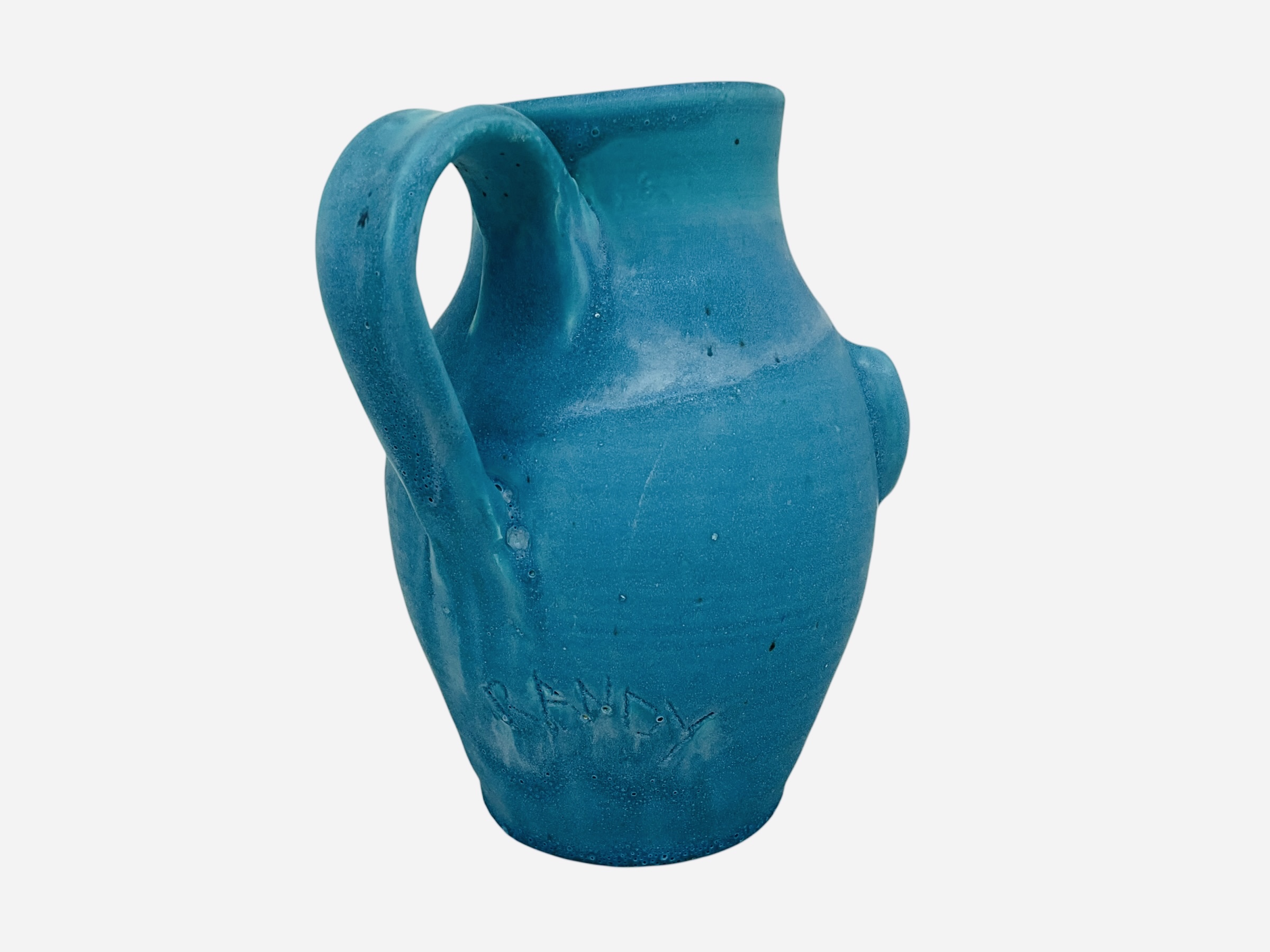 Randy Tobias Turquoise Face Pitcher