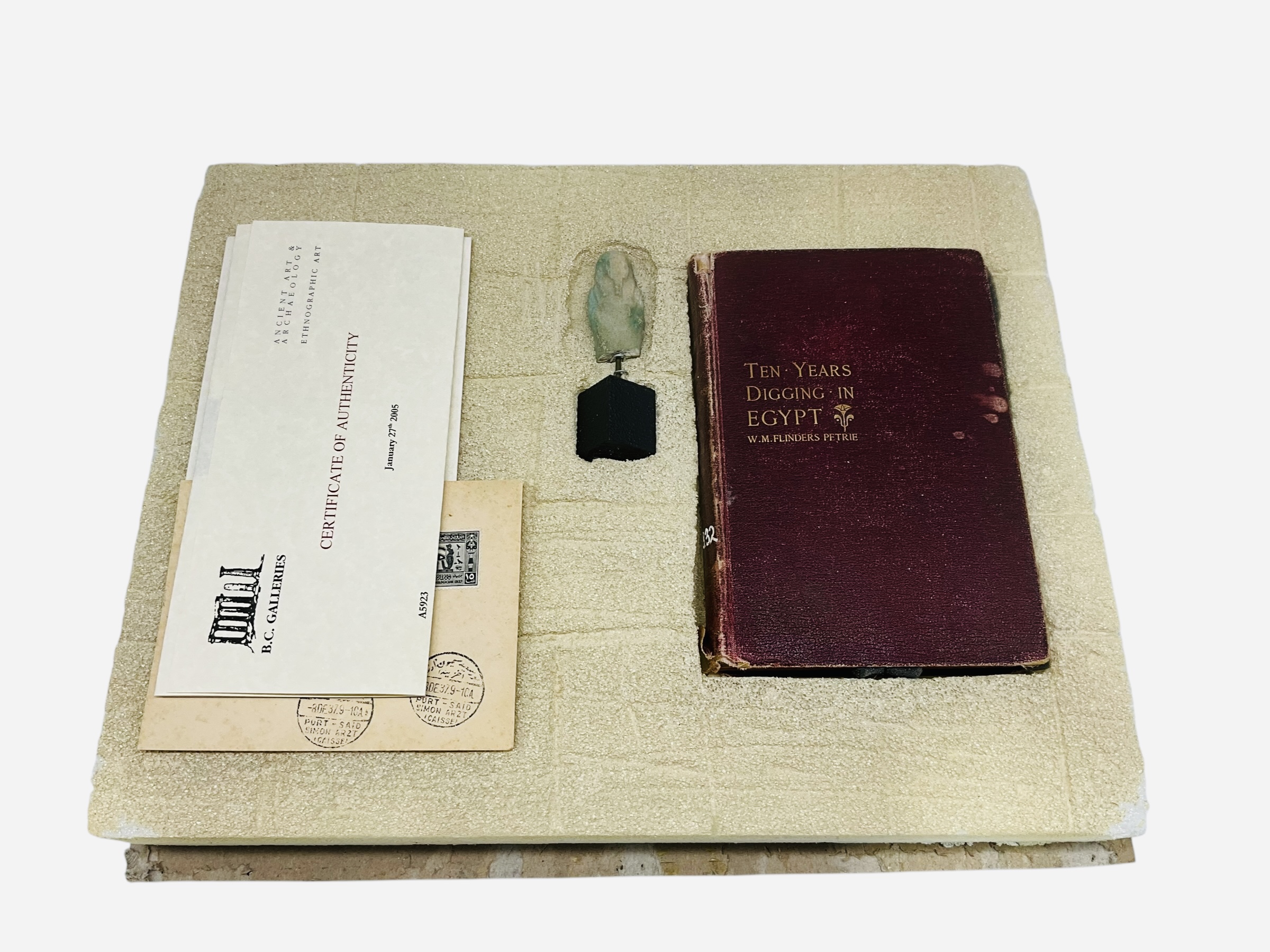 2.28" Ancient Egyptian Faience Ushabti With COA