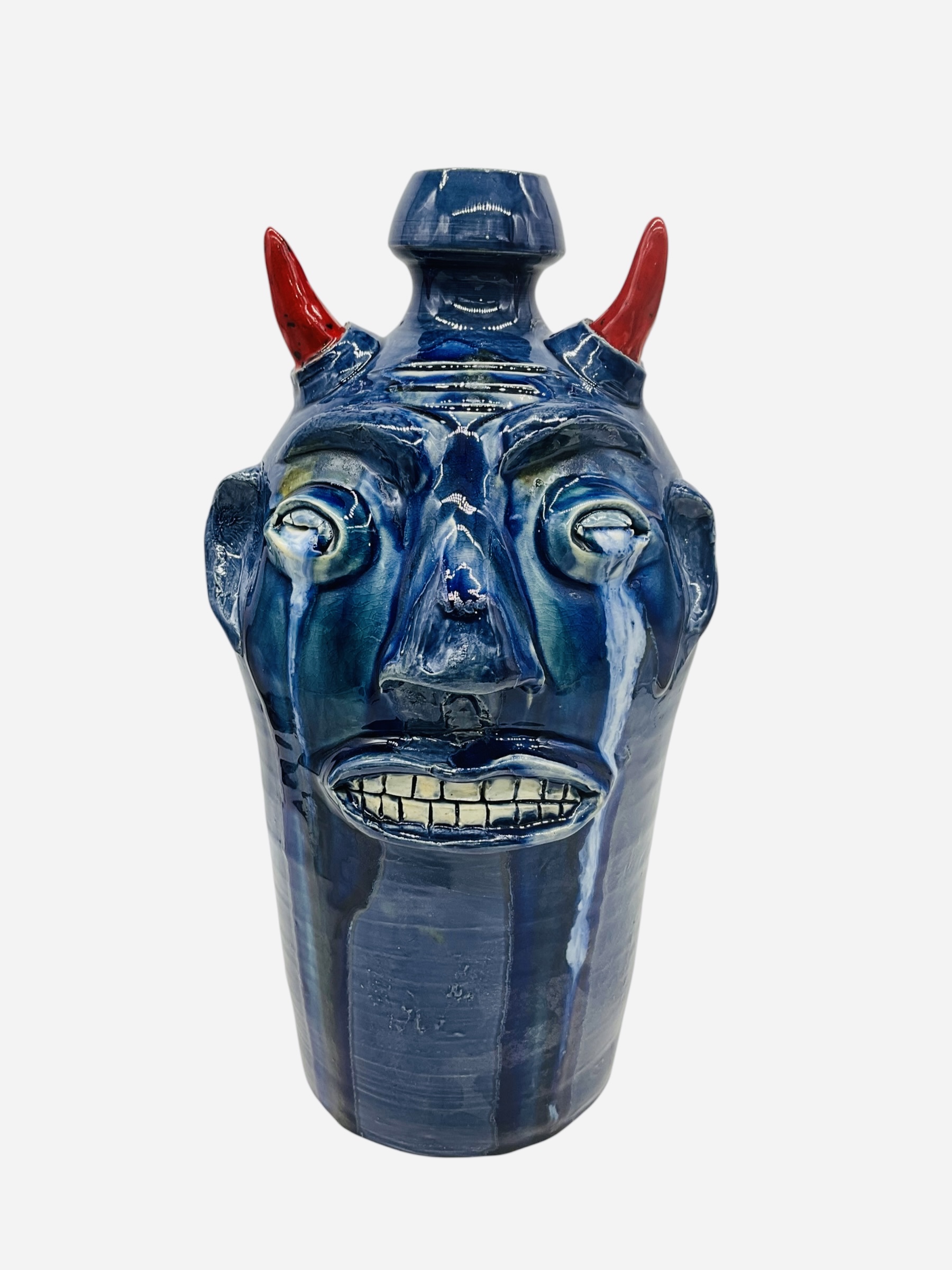 Randy Tobias Crying Eye Devil Face Jug