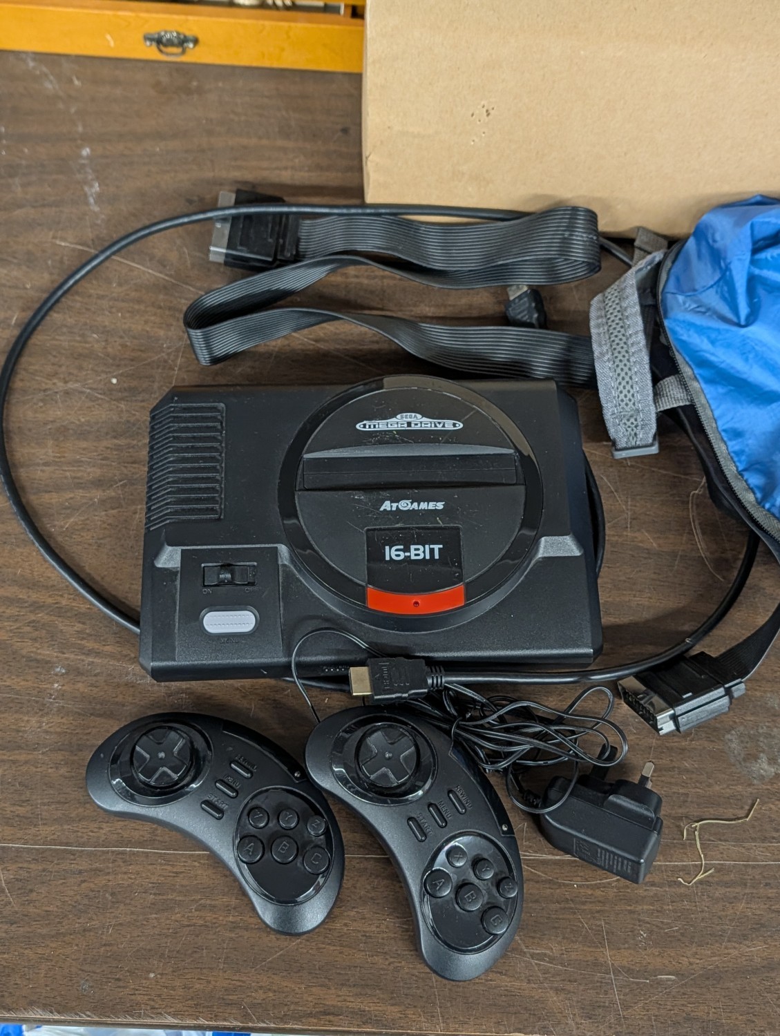 Sega Mega Drive Flashback Console by AtGames with Two Wireless Controllers