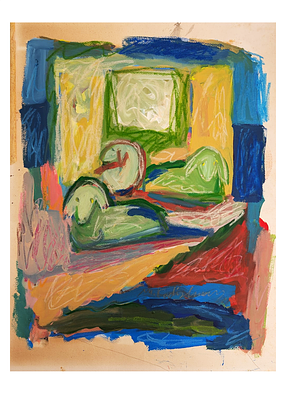 Menashe Kadishman
. Acrylic and pastel on paper, 50*60, signed,