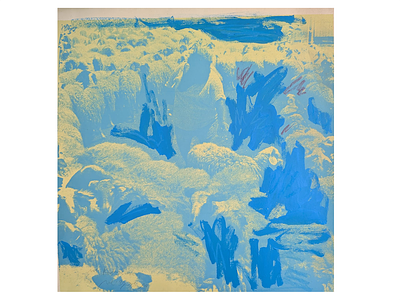 Menashe Kadishman
. Acrylic / Oil on screen print on paper 
64*61 cm 
signed, 
unframed