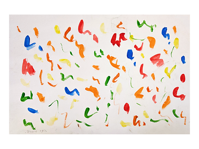 Batia Grossbard . 55*37 
Watercolor or oil on paper 
Signed