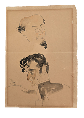 Reuven Rubin
. Watercolor and pencil 
20*30 cm