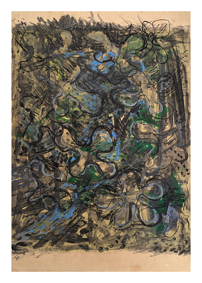 Yehezkel Streichman
. Mixed media (watercolor, charcoal, pencil and more) on paper 
72*50 cm.