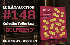 Numisma Leil&otilde;es | Leil&atilde;o 148 | Cole&ccedil;&atilde;o “Golfinho”: Moedas de Ouro, Prata e Cobre - Portugal e Brasil Raridades