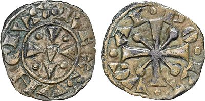 Portugal - Sancho II (1223-1248). Mealha; .REX SANCIVS / .PO RT VG AL; AG.01.01; 0.53 g; EF