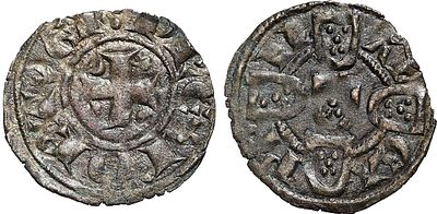 Portugal - Pedro I (1357-1367). Dinheiro; AG.01.01; 0.75 g; VF