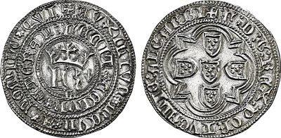 Portugal - Fernando I (1367-1383). Real; FR, -L; AG.87.01.j/g; 3.56 g; UNC