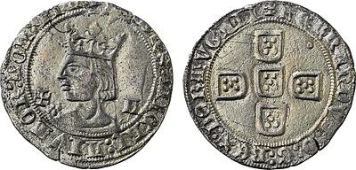 Portugal - Fernando I (1367-1383). Torn&ecirc;s de Busto; +-L; (SI:DnS) mIChI:AIVTOR:nOn:(...) / 