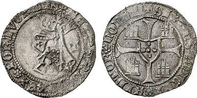 Portugal - Fernando I (1367-1383). Barbuda; -T, Tui; AG.44.04.bl/bc; 3.82 g; F+