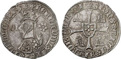 Portugal - Fernando I (1367-1383). Barbuda; Q-*, Coria; AG.49.02.bn/bc; illust. Gomes catal.; 
