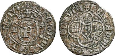 Portugal - Fernando I (1367-1383). Grave; /P; +SI DOmI.nvs:(mIChI)A / IVT:; AG.19.01.aa/l; 1.88 g; VF