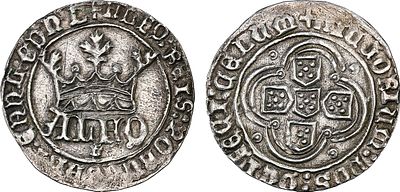 Portugal - Afonso V (1438-1481). Real Grosso; P (gothic), Porto; 