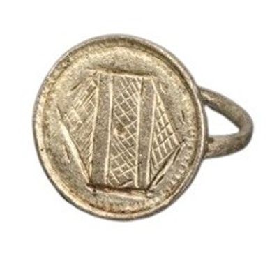 Medieval silver ring.