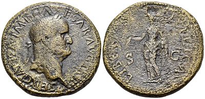 Sestertius, Orichalcum, Galba, AD 68-69, Rome, (35 mm, 25,21 g), October 68. SER GALBA IMP 