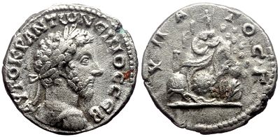 Didrachm AR, Marcus Aurelius (161-180), Cappadocia, Caesarea