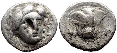 Didrachm AR, Caria, Rhodes AR, 316-305 BC. Caria, Rhodes AR didrachm (6.16g, 20mm) ca 316-305 BC 