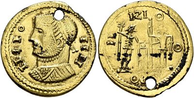 Aureus (Subaeratus), uncertain Germanic tribes, Aurum Barbarorum. Late 3rd-early 4th centuries