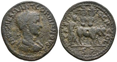 Bronze AE, Gordianus III (238–244 AD) Antiochia, Pisidia. Gordianus III (238–244 AD) Antiochia 
