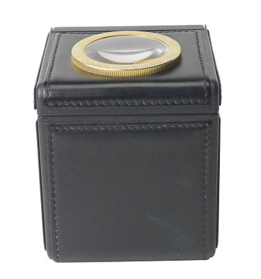 Leather Clad Battery Powered Watch Winder. Leather Clad Battery Powered Watch Winder 20th C.