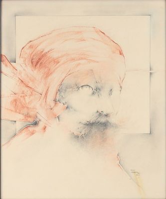 Huerto, Anonimo, Pencil and Chalk on Paper. Huerto Anonimo Pencil and Chalk on Paper Drawing