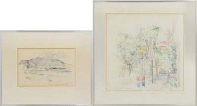 Herman Rose, American 1909-2007, West 11th Street, Watercolor. Herman Rose American, 1909-2007
