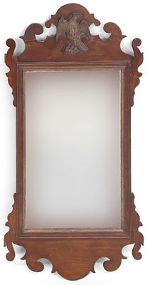 Chippendale Parcel-Gilt Mahogany Mirror. Chippendale Parcel-Gilt Mahogany Mirror 18th C. 