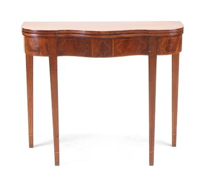 Federal Inlaid Mahogany Card Table. Federal Inlaid Mahogany Card Table Probably Philadelphia 